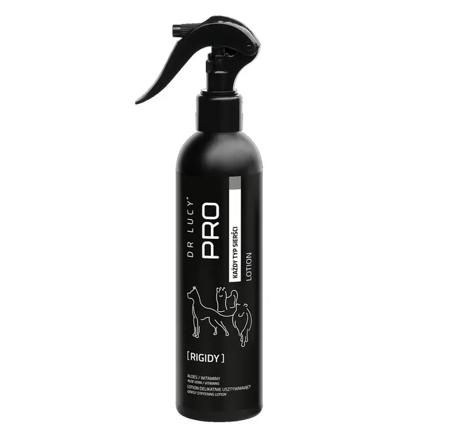 Lotion usztywniający uniwersalny dla psów o każdym rodzaju sierści Dr Lucy Pro Rigidy - 250 ml