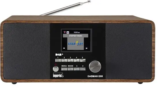 Radio imperial DABMAN i200 Internet/DAB+/DAB/UKW holzoptik