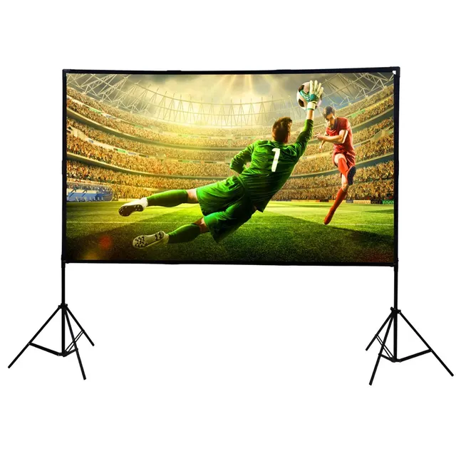 Extralink Foldable Projection Screen 100\ PSF-100, Faltbare Projektionswand, 16 9 220x125cm