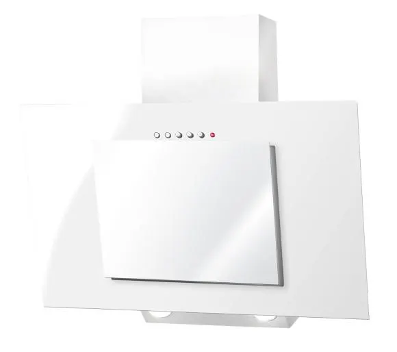Okap kominowy AKPO WK-4 NERO ECO 50 cm, LED liniowy, biały