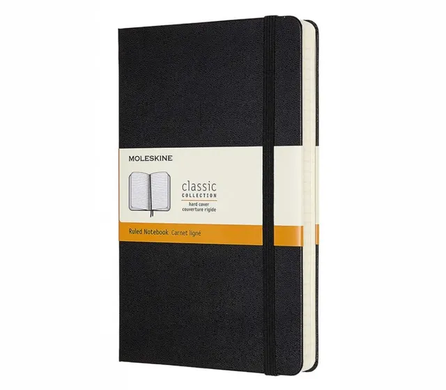 MOLESKINE Notes Classic L (13x21cm) w linie twarda oprawa 400 stron czarny