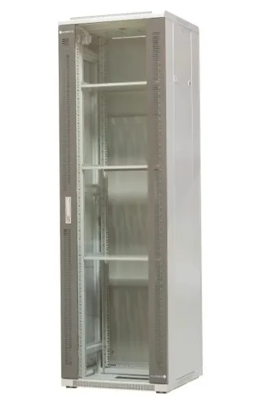 EmiterNet Szafa ramowa stojąca 42U drzwi przód blacha/szkło 600x600x1980mm (szer./gł./wys.)
