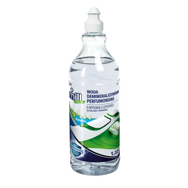 MILL CLEAN Woda demineralizowana perfumowana Konwalia do żelazek produkt do prasowania. 1 22L