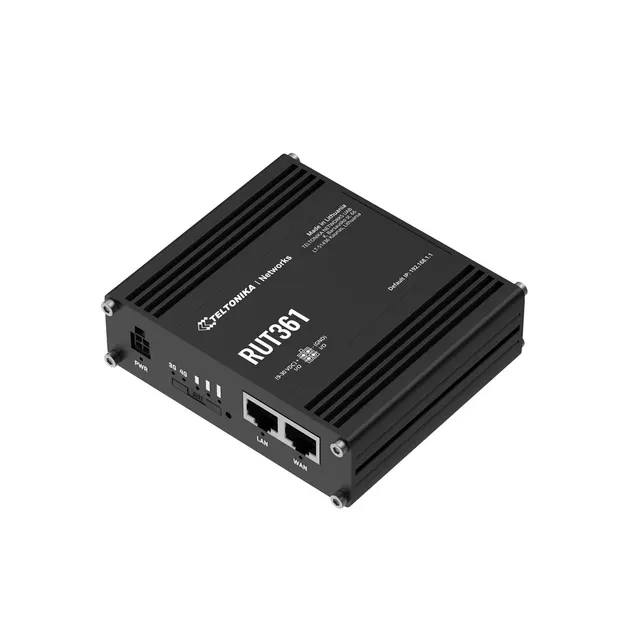 Teltonika Przemysłowy router 4G LTE RUT361 Cat 6 LTE WiFi 4 2x RJ45 100Mb/s IP30