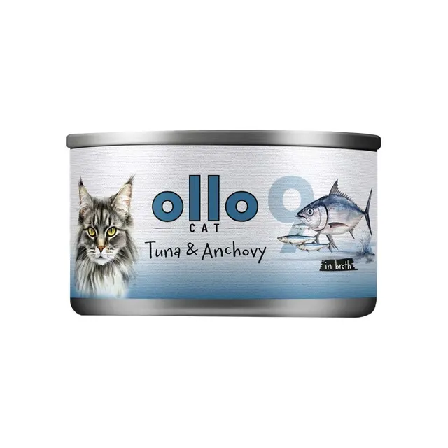 Ollo Tuna with Anchovy in Broth Nr 9 70g