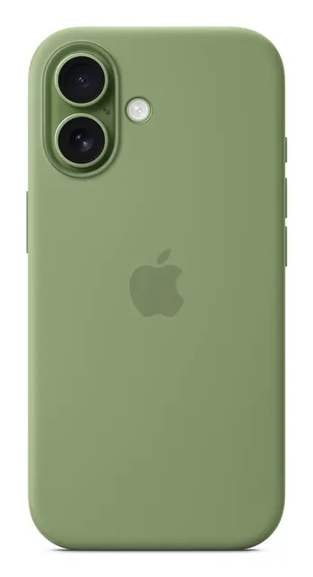 Silikonowe etui Apple do iPhone'a 17 z MagSafe (jasnozielone mech)