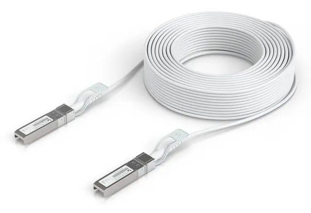 Kabel SFP28 Ubiquiti UACC-Uplink-SFP28-30m DAC 25Gbps Biały