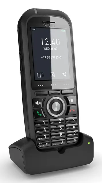 Snom M70 Słuchawka telefoniczna DECT Nazwa i identyfikacja dzwoniącego Czarny