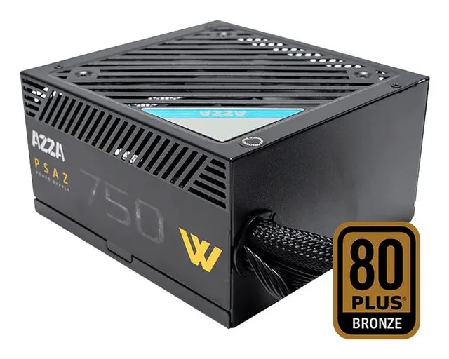 Azza PSAZ-750W moduł zasilaczy 20+4 pin ATX ATX Czarny