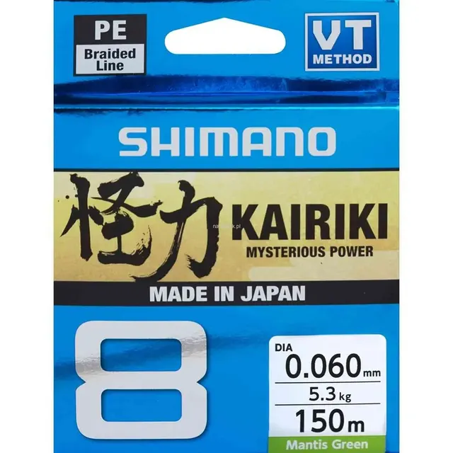 Plecionka Shimano Kairiki 8 0 060 mm 150 m 5 3 kg zielona