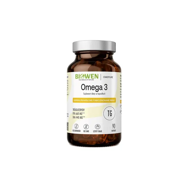 BIOWEN Omega 3 - 660 mg EPA 440 mg DHA - 90 kapsułek