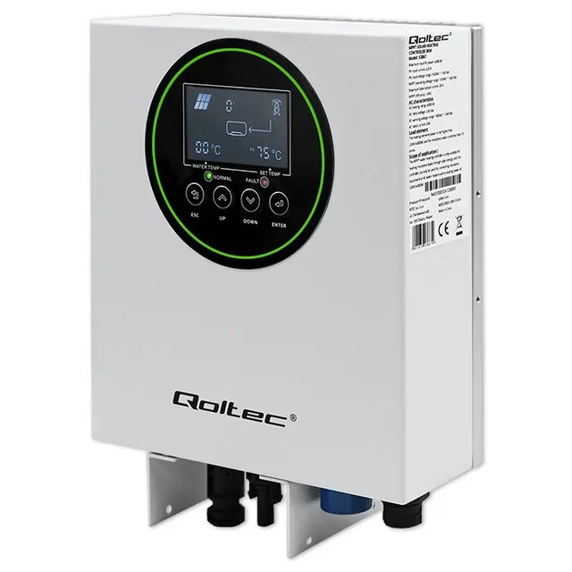 Qoltec Inwerter Przetwornica solarna do grzania wody ECO Solar Boost MPPT BYPASS LCD 3kW/4kW Wi-fi