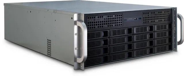 Inter-Tech 4U-4416L Rack Czarny Srebrny