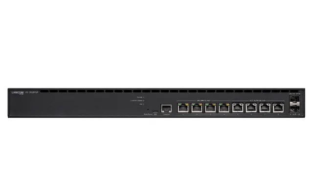 LANCOM XS-3510YUP Zarządzany L2/L3 2.5G Ethernet (100/1000/2500) Obsługa PoE 1U Czarny
