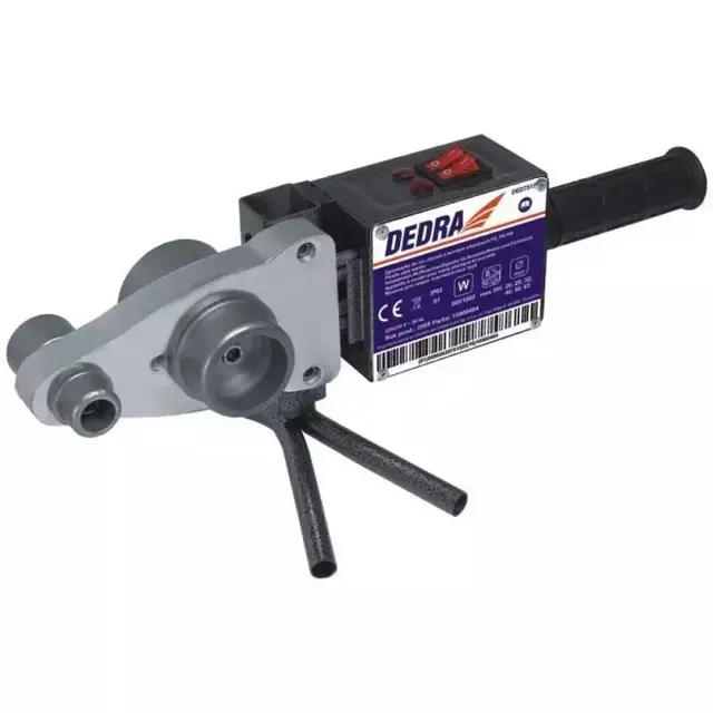 Dedra zgrzewarka do rur PCV 800W/1500W walizka/adaptory 20-63mm