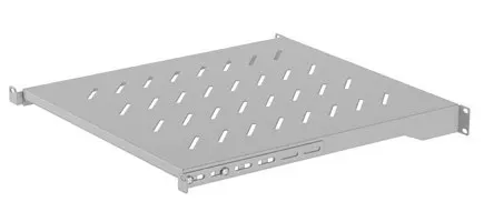 Półka do szaf 19 800mm Lanberg (1U/ 483 x 500 mm udźwig do 25 kg montaż 4 punktowy)