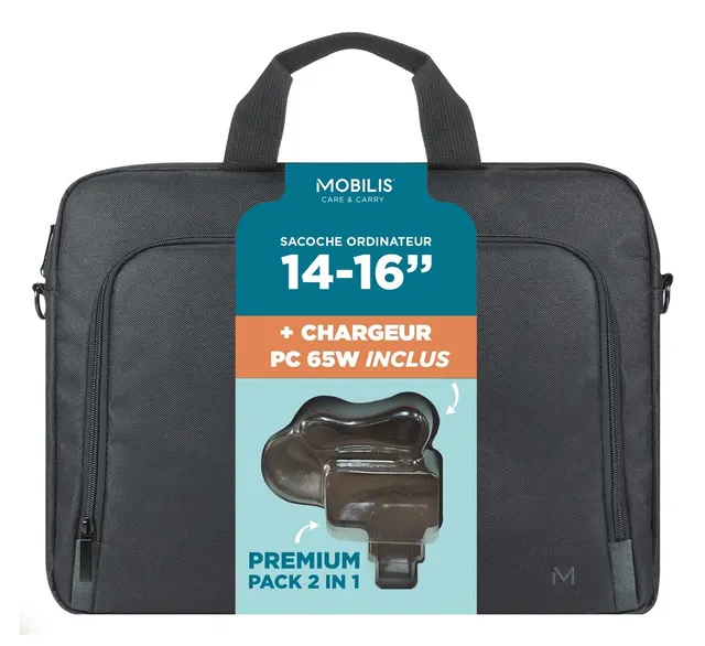 Mobilis 003089 torba na laptop 40 6 cm (16 ) Torba ładowana od góry Czarny
