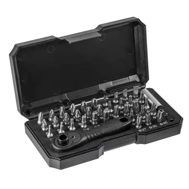 NEO TOOLS Końcówki wkrętakowe z uchwytem zestaw 38 szt.