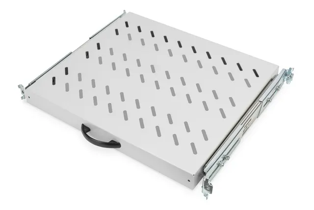 Digitus Wysuwana półka do szaf 483 mm (19 ), do szafy 600 mm, szara