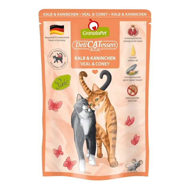 GranataPet DeliCatessen cielęcina i królik karma mokra dla kota 85g