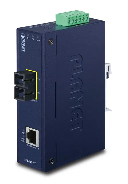 PLANET IFT-802T konwerter sieciowy 200 Mbit/s 1310 nm Niebieski