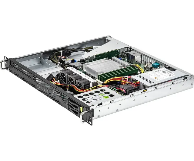 Platforma ASRock Rack (1U) Intel E-23XX (2xSFF 2xGbE Fixed PSU IPMI)