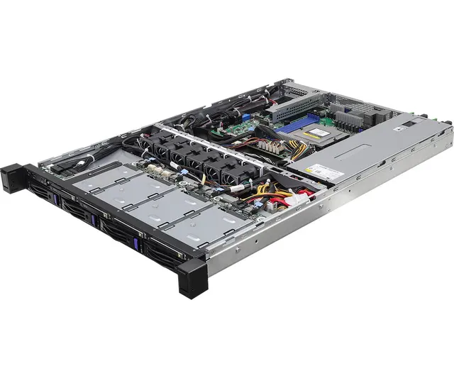 Platforma ASRock Rack (1U) AMD Epyc 9004 (4xSFF 4xLFF 2x10GbE Red. PSU IPMI)