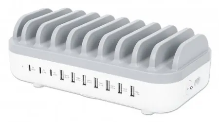 MANHATTAN 10-PORTOWA STACJA ŁADUJĄCA USB 120W 3X U