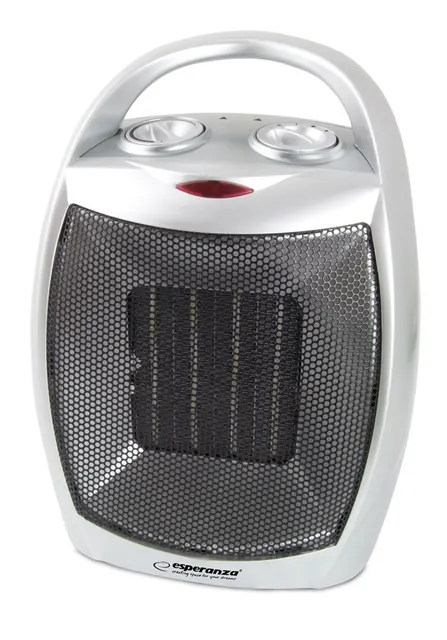 Termowentylator elektryczny Esperanza EHH006 (1500W; 3 stopnie grzania; kolor czarny kolor srebrny)