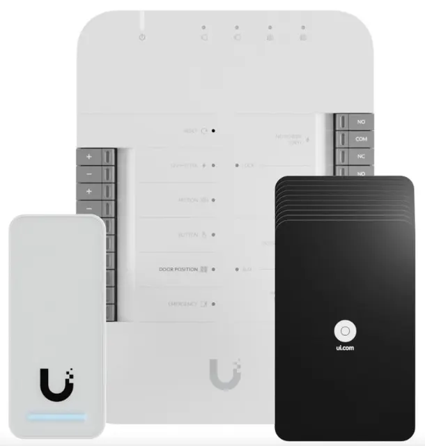 Zestaw startowy UniFi Access Ubiquiti UA-G2-SK Czytnik dostępu G2 + Hub + Karty (10 sztuk)