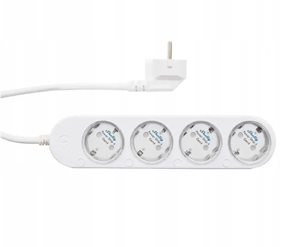 Inteligentna listwa zasilająca Shelly Power Strip 4 Gen4 Biały