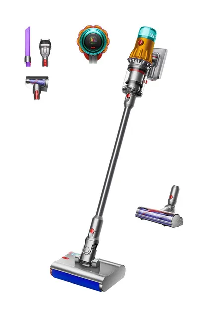 Dyson V12 Submarine Odkurzacz pionowy 3 w 1 Bateria Suchy i Mokry HEPA Bez worka 0 35 l Nikiel Żółty