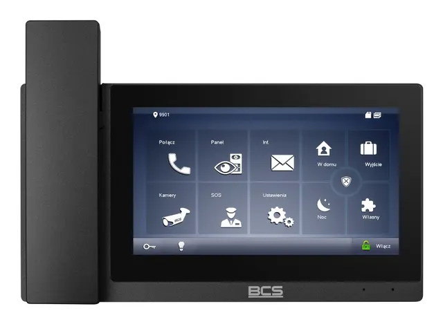 BCS BCS-MON7500B-S wideodomofon 17 8 cm (7 ) Czarny