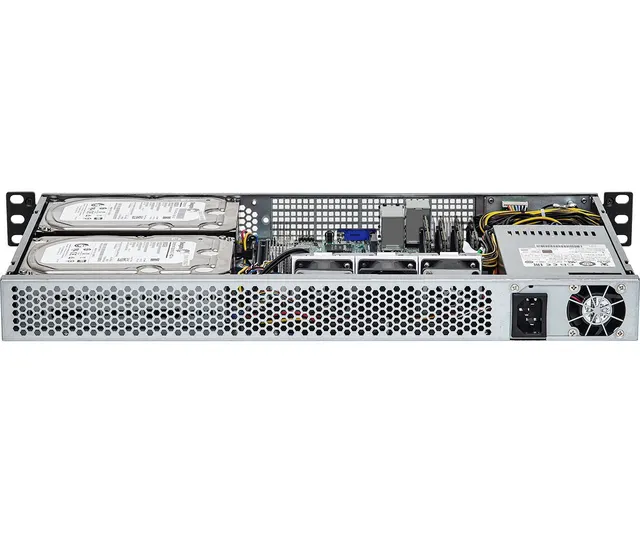 Platforma ASRock Rack (1U) AMD Ryzen (2xLFF 2x10GbE Fixed PSU IPMI)