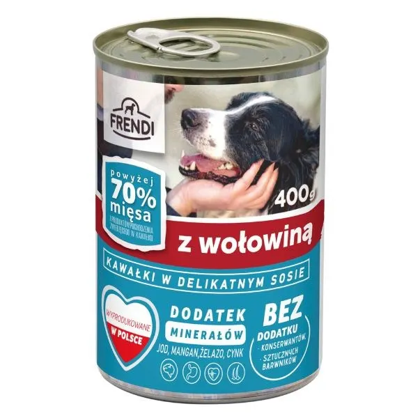 Frendi puszka dla psa z wołowiną w sosie 400 g