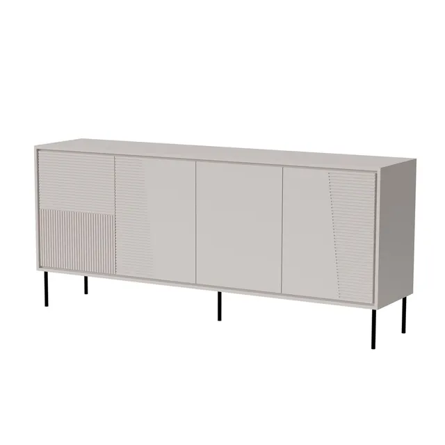 Komoda 4D ABI 200x45x88 kaszmir mat