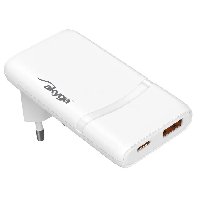 AKYGA ŁADOWARKA USB-A + USB-C AK-CH-31