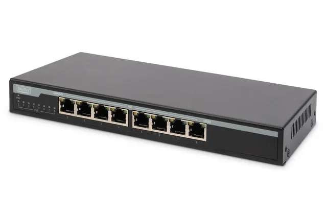 Digitus Przełącznik 8-portowy Gigabit Desktop PoE 10/100/1000 Mbps