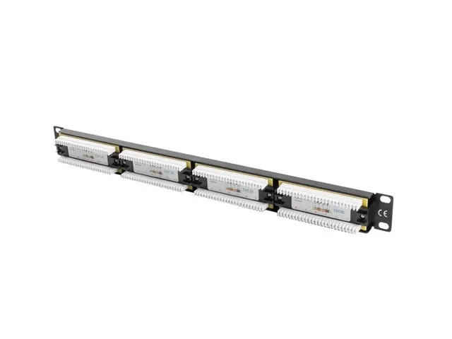 Patch panel Lanberg PPU5-1024-B (1U; 19 ; kat. 5e; UTP; 24xRJ-45)