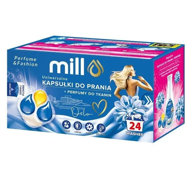 MILL Kapsułki do prania UNIWERSALNE Oslo 24 szt. 4K.K