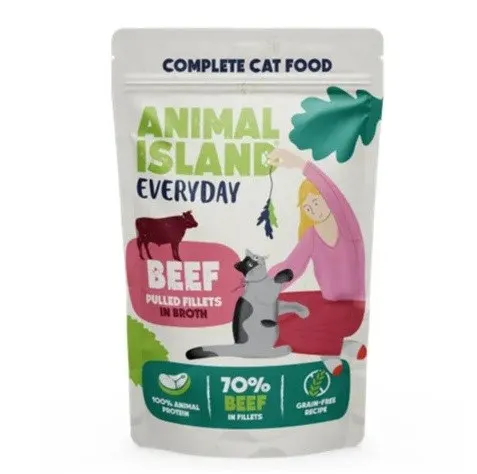 ANIMAL ISLAND Everyday karma mokra wołowina w aromatycznym rosole 85g