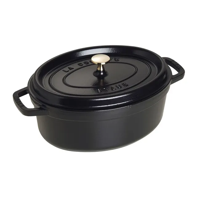 STAUB Garnek żeliwny owalny 4 2l czarny