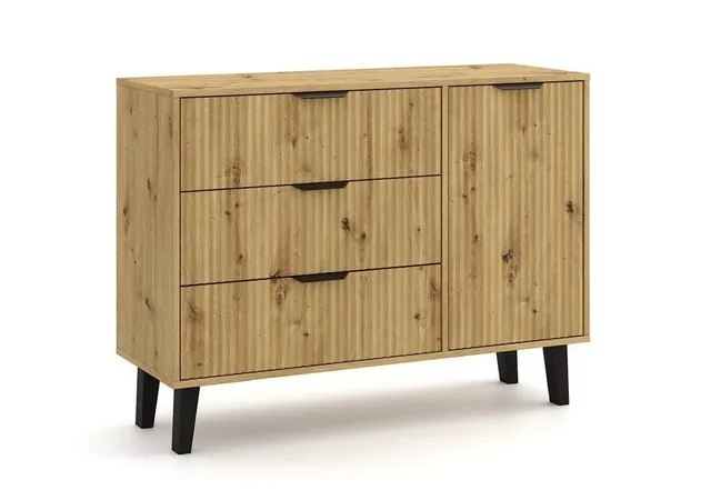 KOMODA SCANDI 1D3S SLIM DĄB ARTISAN