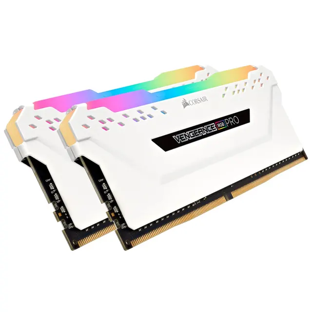 Corsair Vengeance RGB PRO - DDR4 - Zestaw - 32 GB: 2 x 16 GB - DIMM 288-PIN - 3200 MHz / PC4-25600 - CL16 - 1.35 V - niebuforowany - bez ECC - biały