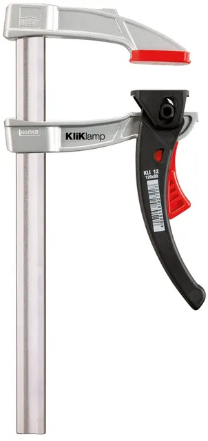 Uchwyt BESSEY KLI25 klamra Zacisk zapadkowy 25 cm Czarny Czerwony Stal nierdzewna