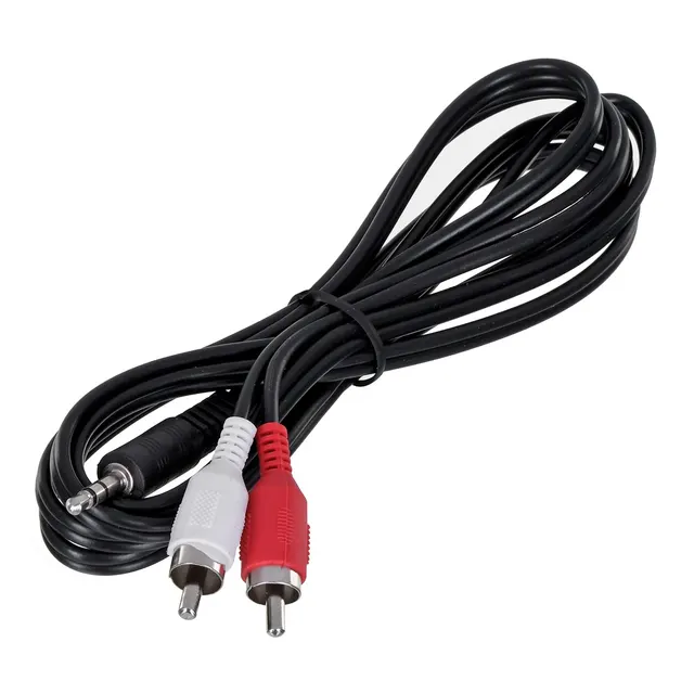 Kabel GEMBIRD CCA-458 (2x Cinch M - Mini Jack M; 1 5m; kolor czarny)