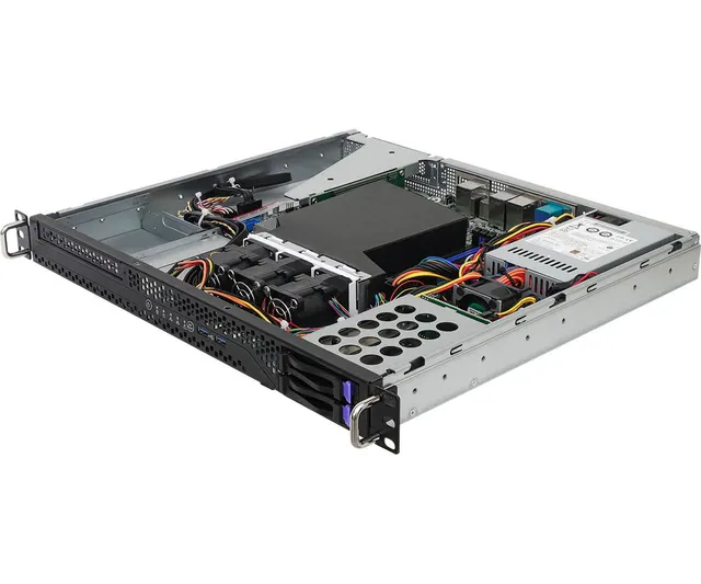 Platforma ASRock Rack (1U) AMD Ryzen 7000 (2xSFF 2xGbE Fixed PSU IPMI)