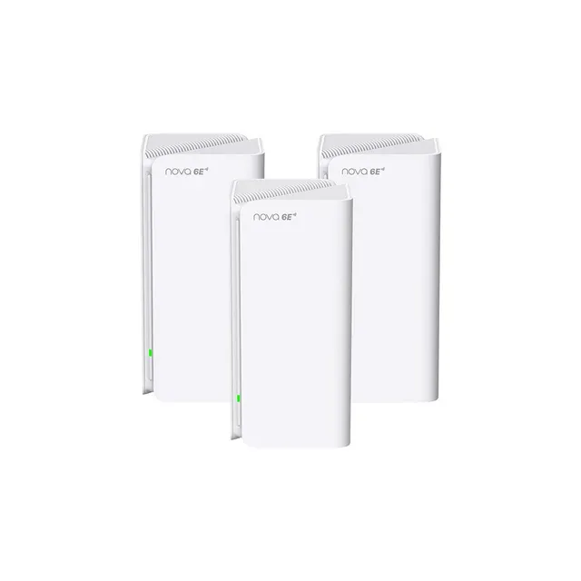 Tenda MX21 Pro(3-pack) Trójpasmowy (2 4 GHz / 5 GHz / 6 GHz) Wi-Fi 6 (802.11ax) Biały Wewnętrzne