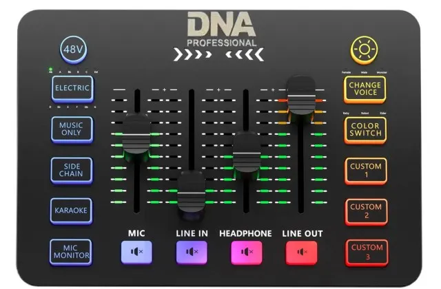 DNA Professional SC ONE - 2-kanałowy mikser analogowy z wbudowanymi efektami dźwiękowymi