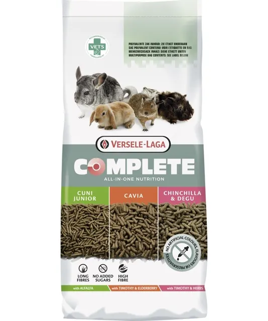 VERSELE LAGA Complete Chinchilla Degu - Karma dla koszatniczek i szynszyli - 8 kg